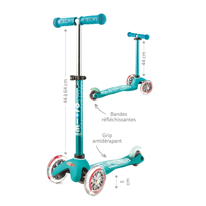 Trottinette 3 roues Mini Micro Deluxe Rouge