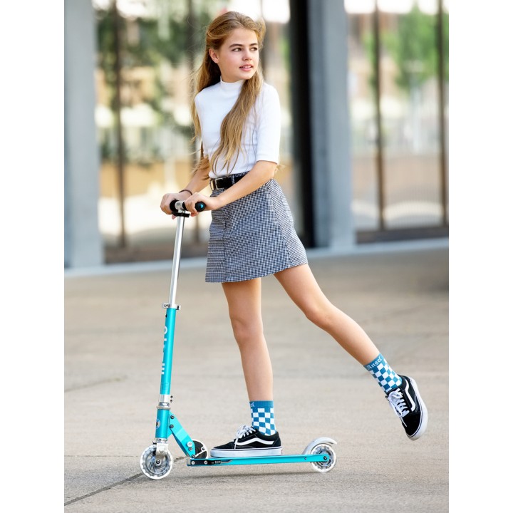 Trottinette Micro Sprite Bleu Océan Grip Rayé