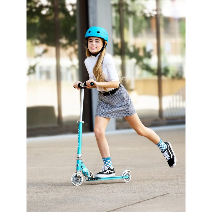 Trottinette Micro Sprite Bleu Océan Grip Rayé