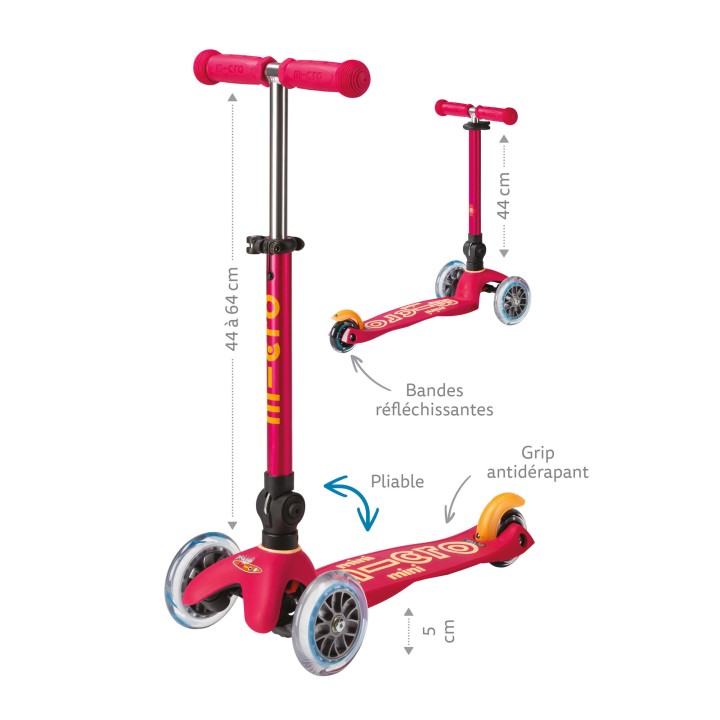Trottinette Mini Micro Deluxe pliable Bleu Océan pliable