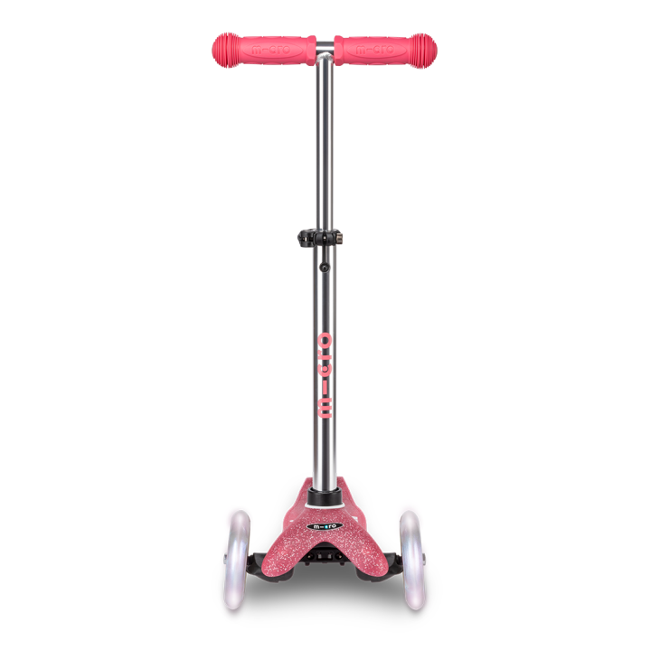 Trottinette enfant Mini Micro Deluxe Glitter Rose LED