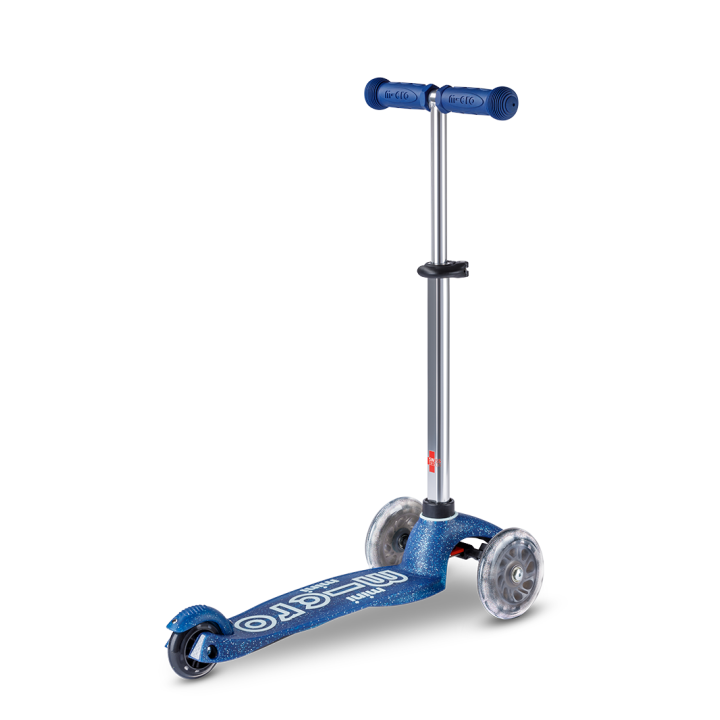 Trottinette enfant Mini Micro Deluxe Glitter Rose LED