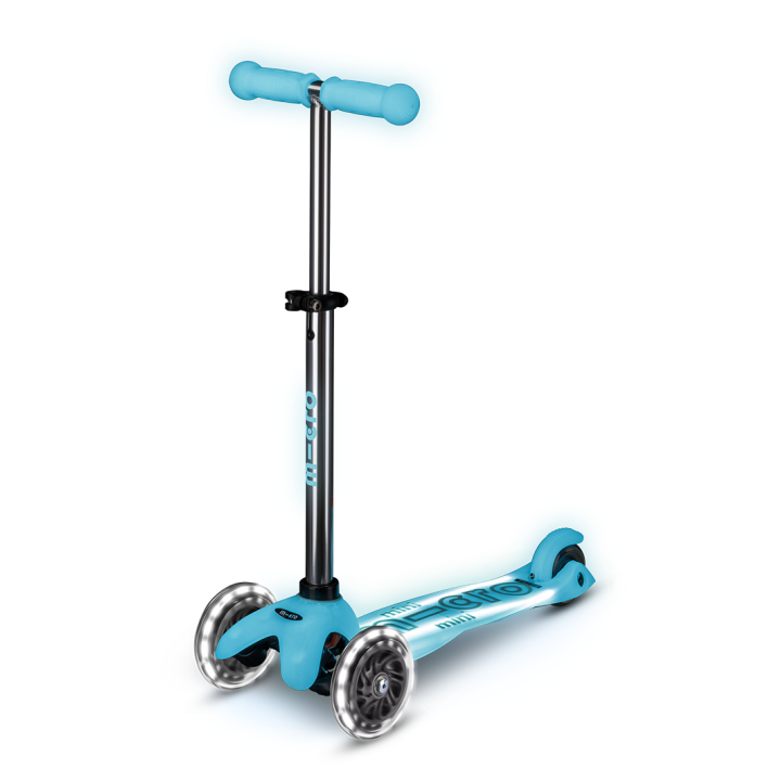 Trottinette enfant Mini Micro Deluxe Glow Aqua LED