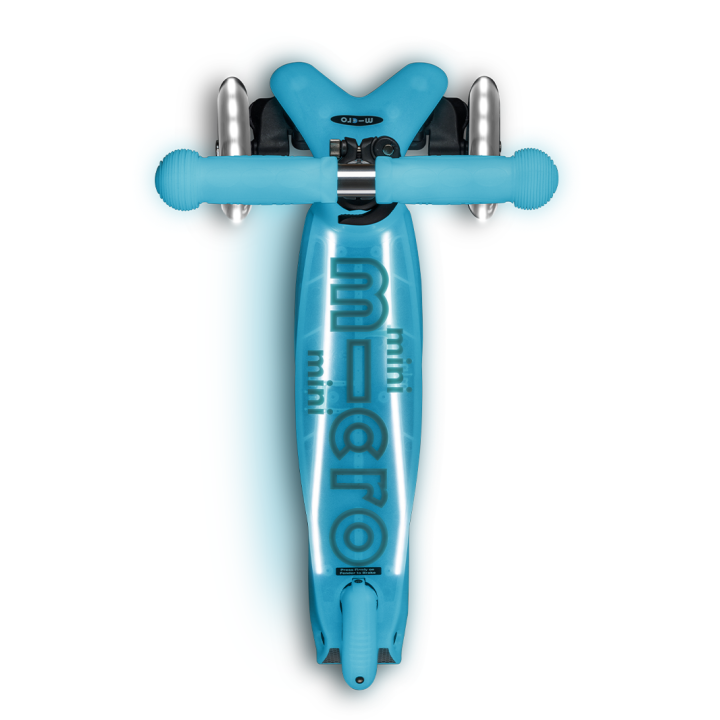 Trottinette enfant Mini Micro Deluxe Glow Aqua LED