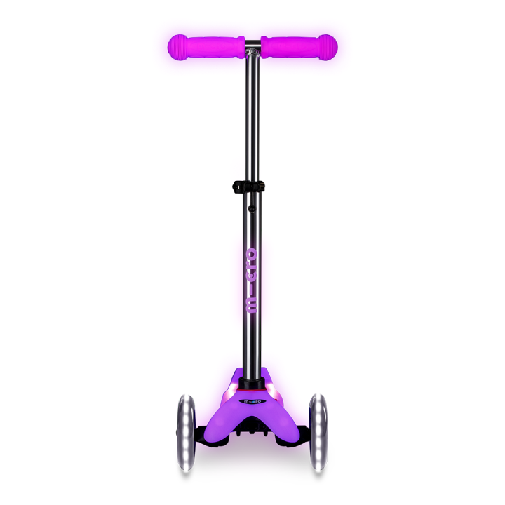 Trottinette enfant Mini Micro Deluxe Glitter Rose LED