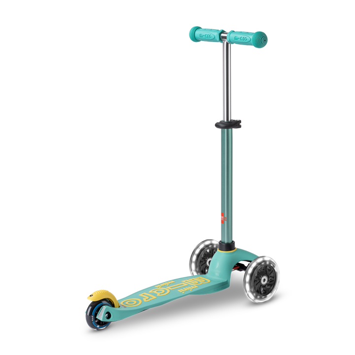 Trottinette 3 roues Mini Micro Deluxe Eco Mint LED