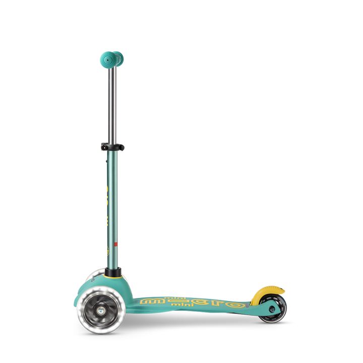 Trottinette 3 roues Mini Micro Deluxe Eco Mint LED