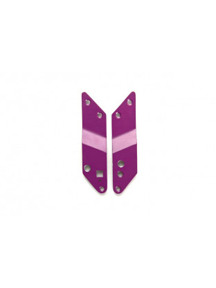 Plaques de maintien aubergine