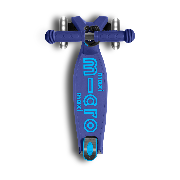 Trottinette enfant Maxi Micro Deluxe pliable Bleu Navy LED
