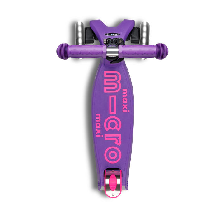 Trottinette enfant Maxi Micro Deluxe pliable Violet LED