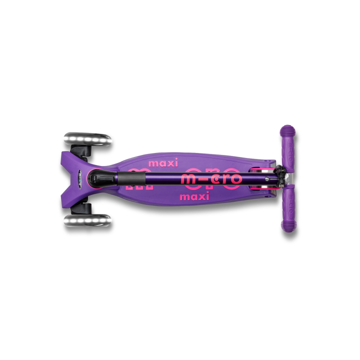 Trottinette enfant Maxi Micro Deluxe pliable Violet LED