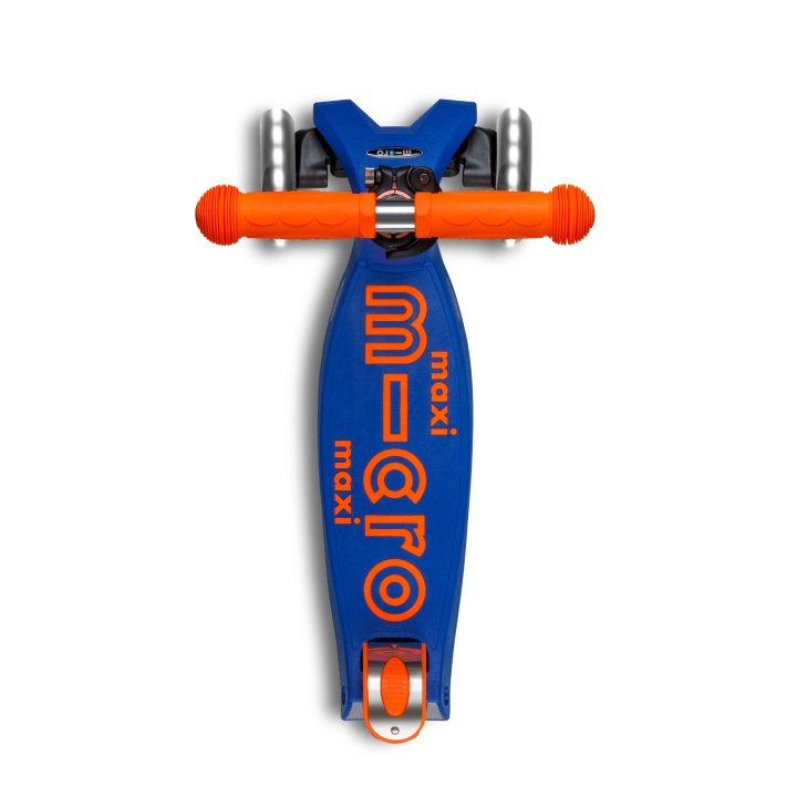 Trottinette enfant Maxi Micro Deluxe pliable Néon Orange LED