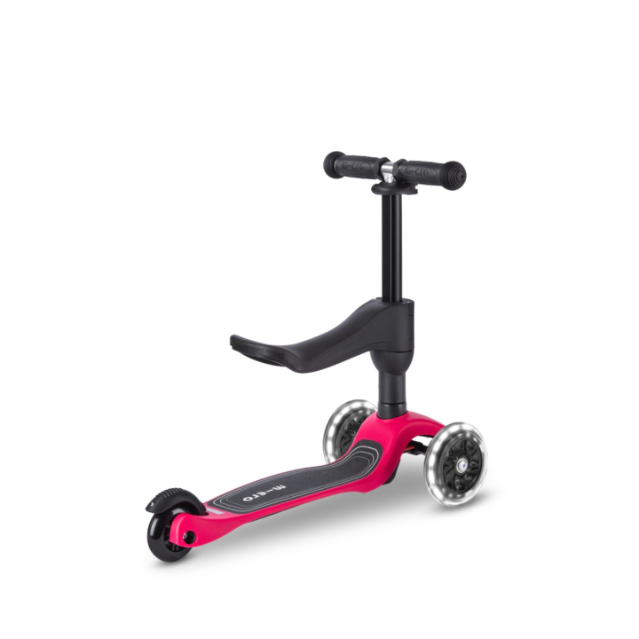 Trottinette évolutive Mini Micro 3en1 Lite Framboise LED