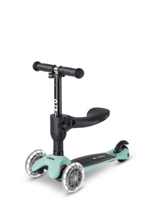 Trottinette évolutive Mini Micro 3en1 Lite Mint LED - Presque Parfaits