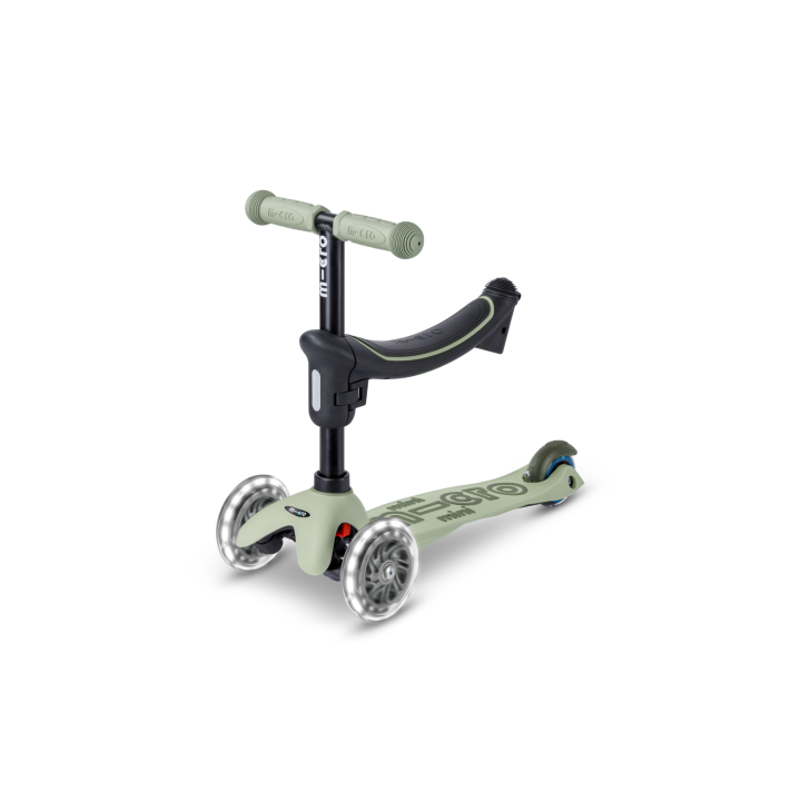 Trottinette Micro Mini2Grow 2.0 Vert Sauvage LED