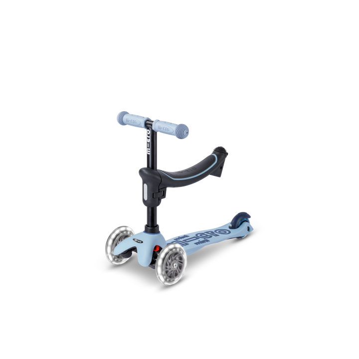 Trottinette Micro Mini2Grow 2.0 Bleu Ardoise LED