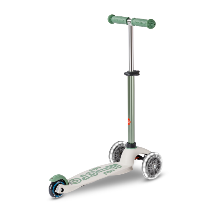 Trottinette 3 roues Mini Micro Deluxe Eco Pistache LED