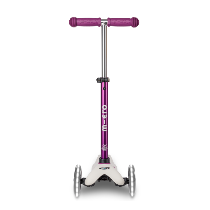 Trottinette 3 roues Mini Micro Deluxe Eco Pourpre LED