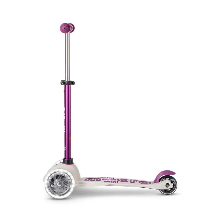 Trottinette 3 roues Mini Micro Deluxe Eco Pourpre LED