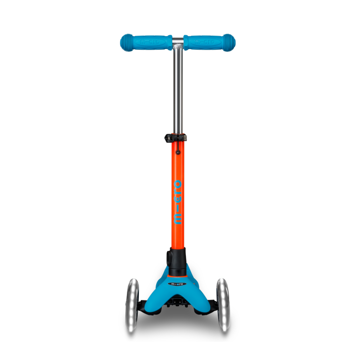 Trottinette 3 roues Mini Micro Deluxe Neon LED Sunset Orange