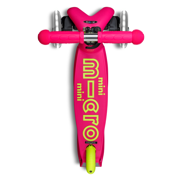 Trottinette 3 roues Mini Micro Deluxe Neon LED Flamingo Yellow