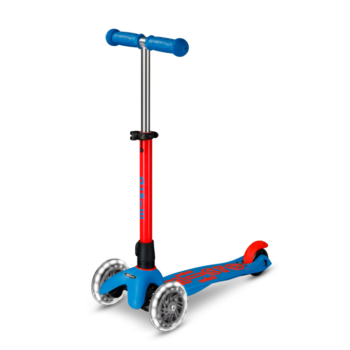 Trottinette 3 roues Mini Micro Deluxe Neon LED Flashing Red