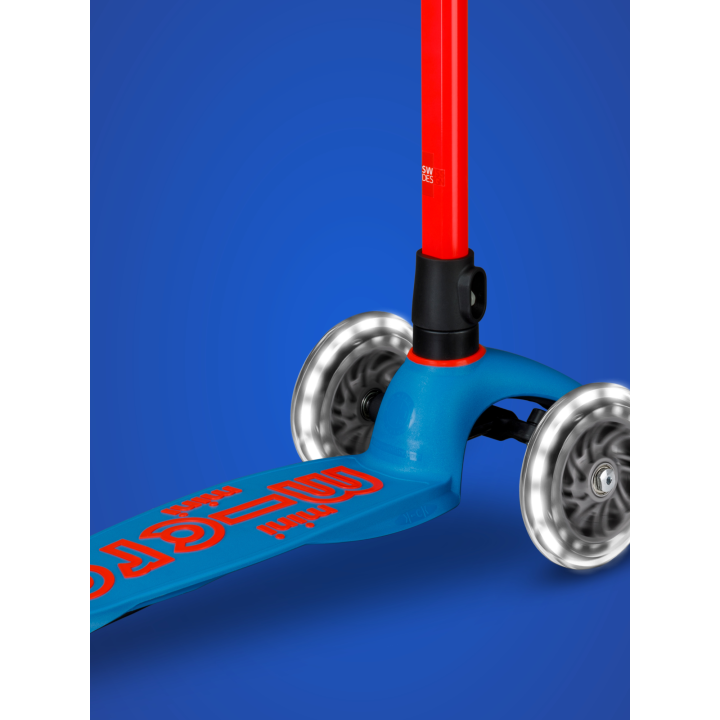 Trottinette 3 roues Mini Micro Deluxe Neon LED Flashing Red
