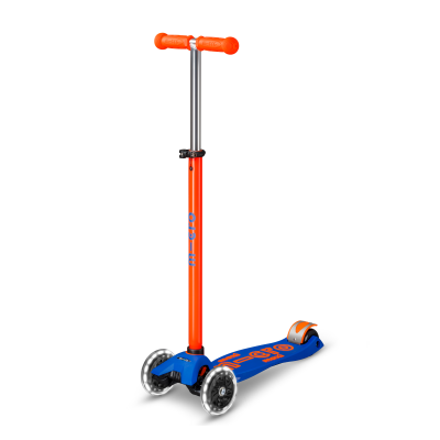 Trottinette enfant Maxi Micro Deluxe Néon Orange LED