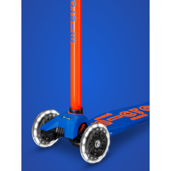 Trottinette enfant Maxi Micro Deluxe Néon Orange LED