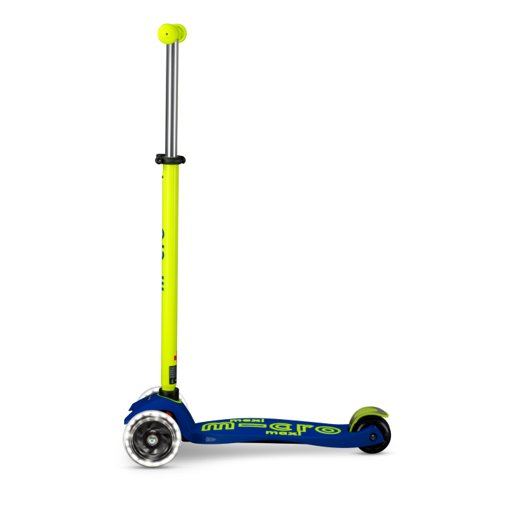 Trottinette enfant Maxi Micro Deluxe Néon Jaune Canari LED