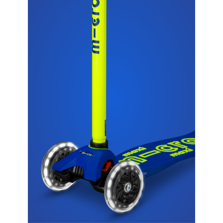 Trottinette enfant Maxi Micro Deluxe Néon Jaune Canari LED