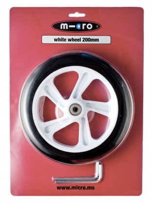 Roue 200 mm pour Trottinette adulte Micro White