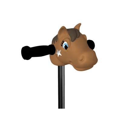 Tête de poney marron