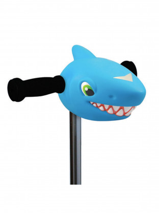 Tête de trottinette requin bleu